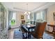 Elegant dining room features tray ceiling, hardwood floors, and large windows at 4151 Green Park Ct, Harrisburg, NC 28075