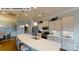 Modern kitchen featuring a large island, stainless appliances, and pendant lighting at 505 York Rd, Troutman, NC 28166