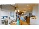 Open concept living space connecting dining, kitchen, and outdoor patio at 505 York Rd, Troutman, NC 28166