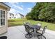 Backyard with green grass, outdoor seating and view of neighborhood at 6608 Pattonsburg Dr, Charlotte, NC 28213