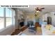 Spacious living room featuring a fireplace, hardwood floors, and natural light, creating a warm atmosphere at 674 Georgie St, Troutman, NC 28166