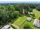 Expansive property showcasing lush greenery, mature trees, and serene surroundings from above at 9135 Stokes Ferry Rd, Salisbury, NC 28146