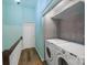 Efficient laundry area equipped with modern washer and dryer units at 9216 Four Mile Creek Rd, Charlotte, NC 28277