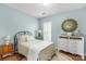Cozy bedroom with natural light, hardwood floors, and neutral walls creating a calming atmosphere at 10405 Scotland Ave, Indian Land, SC 29707