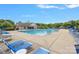 Relax by the beautiful community pool with ample seating and a charming clubhouse at 139 Forest Walk Way, Mooresville, NC 28115