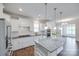 Modern kitchen featuring stone countertops and pendant lighting at 1636 Red Leaf Dr, Fort Mill, SC 29715