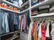 Spacious walk-in closet featuring custom shelving and ample storage for clothing and accessories at 2222 Wilmore Dr, Charlotte, NC 28203