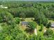 Aerial shot showcases this home nestled in a lush, green, wooded neighborhood, providing privacy at 263 Fairway Cir, Rock Hill, SC 29730