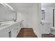 Modern bathroom featuring double vanity, new lighting, and updated tile at 263 Fairway Cir, Rock Hill, SC 29730