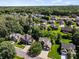 Aerial view of a leafy residential area showcasing neatly arranged homes with green lawns at 3124 17Th Street Ne Ln, Hickory, NC 28601