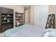 Cozy bedroom with ample closet space, shelving, and neutral tones, ideal for relaxation at 333 Dudley Dr, Fort Mill, SC 29715