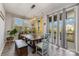 Cozy dining area with a rustic table, stylish chairs, and modern lighting fixtures at 333 Dudley Dr, Fort Mill, SC 29715