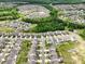 Scenic aerial view showcasing a residential area bordered by lush green forest at 3615 Slider Ter, Lancaster, SC 29720