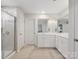Bright bathroom with tiled floor, spacious vanity, and walk-in shower at 3615 Slider Ter, Lancaster, SC 29720