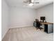 Bright bedroom with a ceiling fan and a desk area; perfect for a home office or study space at 3615 Slider Ter, Lancaster, SC 29720