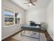 Bright office space with a large window, modern desk, and neutral color palette at 3615 Slider Ter, Lancaster, SC 29720