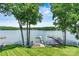 Scenic waterfront property with private docks, offering direct access to the lake at 4920 Longfield St, Claremont, NC 28610