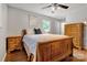 Comfortable bedroom featuring hardwood floors and matching furniture at 511 Apple Ln, Bessemer City, NC 28016