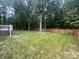 Large, grassy backyard with a deck and a tall wood privacy fence at 511 Evelyn Ave, Kannapolis, NC 28083