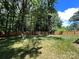 Large, grassy backyard with a tall wood privacy fence and mature trees at 511 Evelyn Ave, Kannapolis, NC 28083