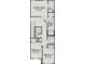 Second floor plan with owner's suite, walk-in closet, bathroom, laundry, and two additional bedrooms at 6024 Jasmine Branch Rd, Charlotte, NC 28216