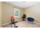 Simple bedroom with workout bench, neutral walls, carpet, and natural light at 1274 Carpenter Springs Dr, Dallas, NC 28034