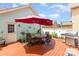 Cozy backyard deck perfect for entertaining, featuring a table, seating, and grill at 186 Gresham Ln, Mooresville, NC 28117