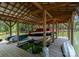 A covered boat dock featuring a boat, jet skis, and lake access at 188 Blarney Rd, Mooresville, NC 28117