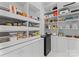 Organized pantry with ample shelving and storage space for food and kitchen supplies at 188 Blarney Rd, Mooresville, NC 28117