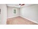 Bedroom featuring a ceiling fan, natural light, and modern design at 2000 Tyvola Rd, Charlotte, NC 28210