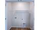 Laundry room with washer/dryer hookups and shelving for convenience at 2541 Ruby Dixon Crossing Dr # 18, Gastonia, NC 28056