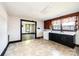 The kitchen has linoleum floor and a dark cabinet, plus there is a laundry hookup at 3042 N Oxford St, Claremont, NC 28610