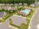 Community pool and recreation area with ample parking and green spaces at 4935 Norman Park Pl, Clover, SC 29710
