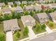 Beautiful aerial view of a home with a well-manicured lawn in a residential neighborhood at 4935 Norman Park Pl, Clover, SC 29710