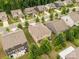 Aerial view of the back of a home with outdoor seating in a suburban neighborhood at 4935 Norman Park Pl, Clover, SC 29710