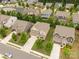 Overhead shot of a home with trees and landscaping in a suburban community at 4935 Norman Park Pl, Clover, SC 29710