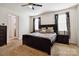 Spacious main bedroom featuring a ceiling fan and window to let natural light in at 4935 Norman Park Pl, Clover, SC 29710
