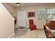 Entryway showcasing a neutral color palette, a staircase, and an interior door with sidelight at 5011 Blue Stream Ln, Indian Trail, NC 28079