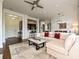 Spacious living room with hardwood floors, open layout, and modern decor creates a comfortable atmosphere at 5425 Closeburn Rd, Charlotte, NC 28210