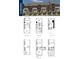 Detailed floor plans for a multi-story townhouse showcasing layouts for each level, including garages at 6002 Fonsac Ln # 2006E, Charlotte, NC 28217