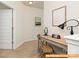 Cozy bedroom featuring a desk, chair, decor, and carpeted floors at 6005 Jasmine Branch Rd, Charlotte, NC 28216