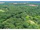 Expansive aerial view of lush, densely wooded land with scattered fields in the distance at 615 Hawley Rd, McConnells, SC 29726