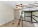 Bedroom showcasing a bunk bed, neutral paint, and ceiling fan for comfortable living at 615 Hawley Rd, McConnells, SC 29726