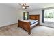 Bedroom featuring a large bed and ample natural light from dual windows at 615 Hawley Rd, McConnells, SC 29726
