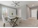 Bedroom with a ceiling fan, a work desk, and a Murphy bed at 859 Academy St, Charlotte, NC 28205
