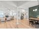 Open-concept living space with hardwood floors, natural light, and classic columns at 936 Knightsbridge Rd, Fort Mill, SC 29708