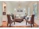 Bright living room featuring hardwood floors, neutral decor, stylish furniture, and ample natural light at 1056 James Madison Dr, Matthews, NC 28104