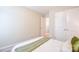 Minimalist bedroom featuring a closet and a soft color palette, offering style and function at 12531 Bryton Ridge Pkwy, Huntersville, NC 28078