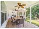 Covered patio features outdoor dining set with backyard view and gazebo at 130 Greenwich Dr, Statesville, NC 28677