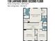 Second floor layout featuring bedrooms, baths, and walk-in closets at 138 Lanyard Dr # B, Mooresville, NC 28117